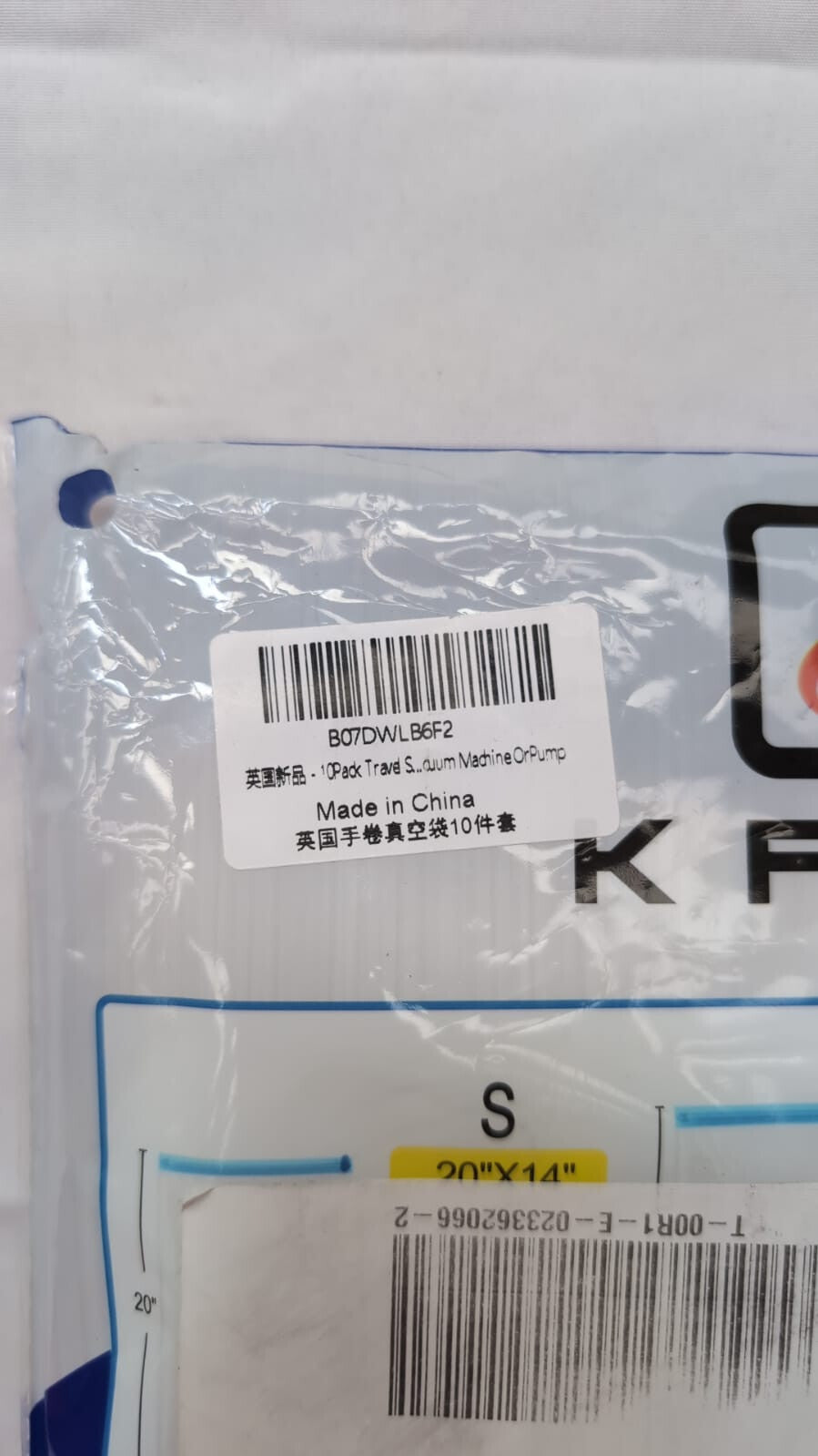 10Pack Travel Space Saver Bags (4 x S, 3 x L, 3 xL), Reusable KFYM Vacuum