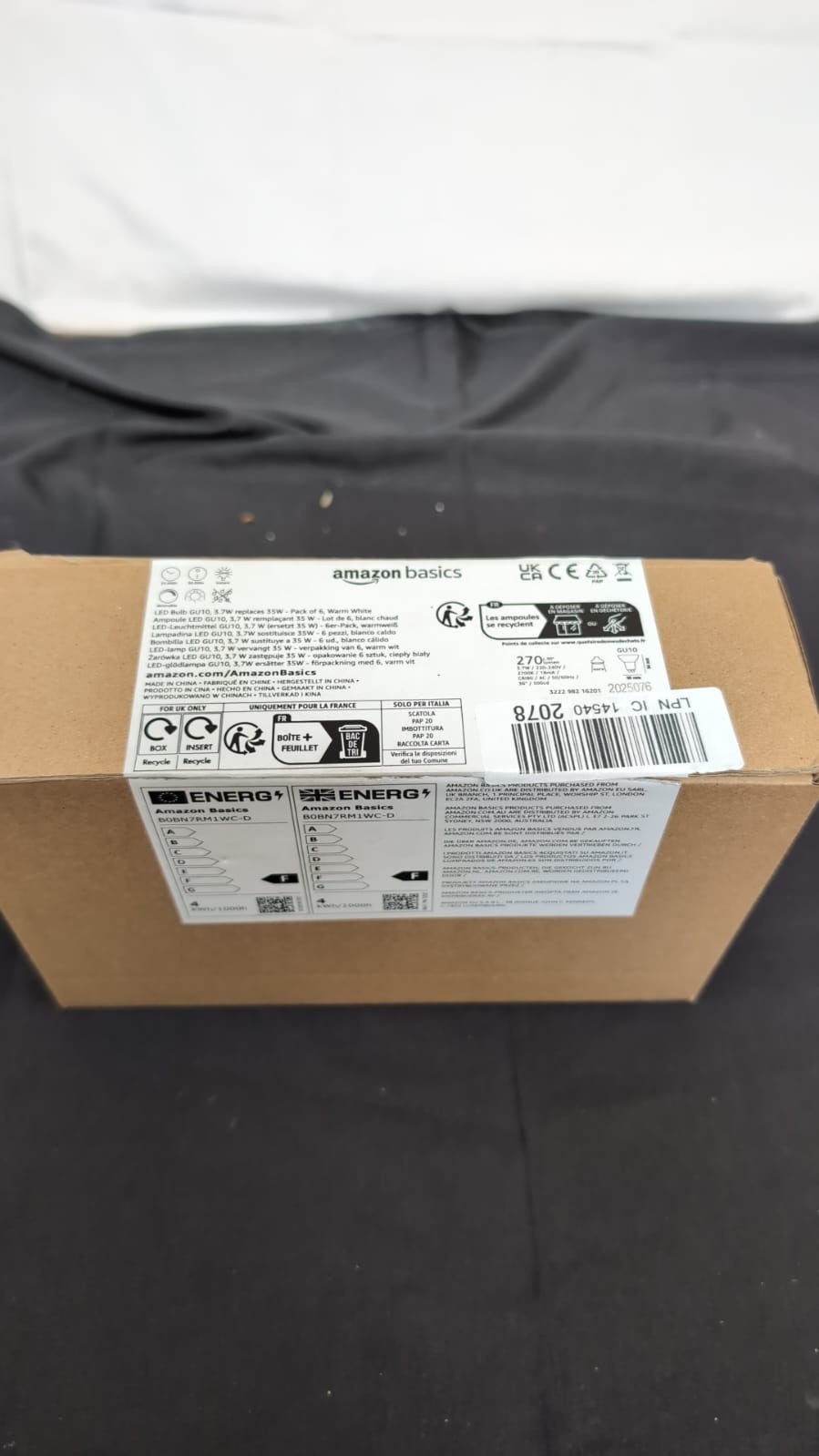Amazon Basics Professional LED GU10 Spotlight Bulb,3.7W =35W (BOX OPENED)