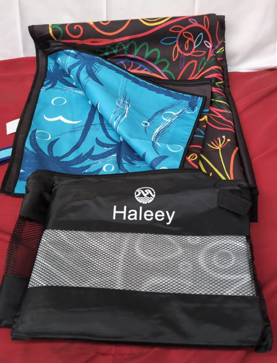 2 Pack Microfiber Lightweight Beach Towel Sand Free Quick Dry Absorbent Thin