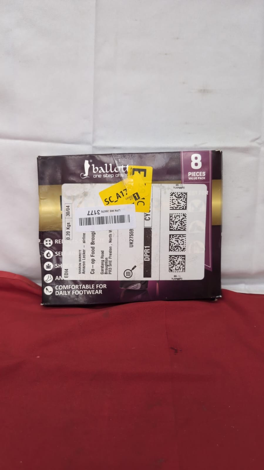Ballotte Premium Grade Silicone Heel Protector 8 Pack Grips (packaging damaged)