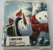 Charity Christmas Cards (MED-CHMT0011) Snowman and Robins - Pack of 5
