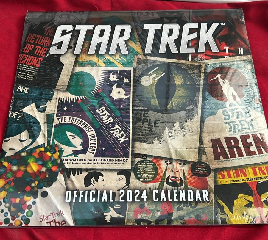 Star Trek TV Series 2024 Calendar, Month To View Square Wall, Official