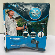75FT Expandable Garden Hose, Flexible Water Hose with Spray Nozzle (BOX DAMAGED)
