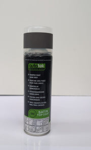 AutoTek Professional Satin Dark Grey Spray Paint, Aerosol Spray, 300ml