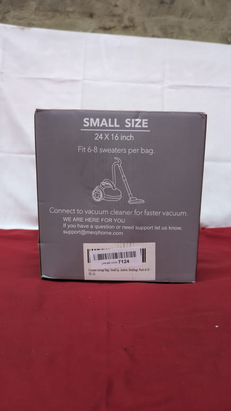 Vacuum Storage Bags, Small Space Saver Sealer Bags (BOX DAMAGED)
