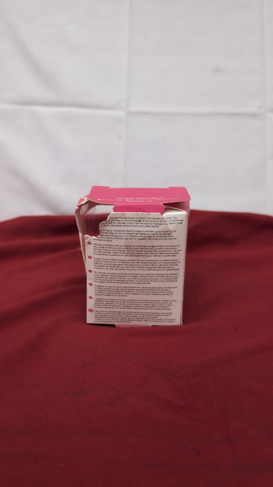 Brushworks Scalp Massaging Brush Pink (box damaged)