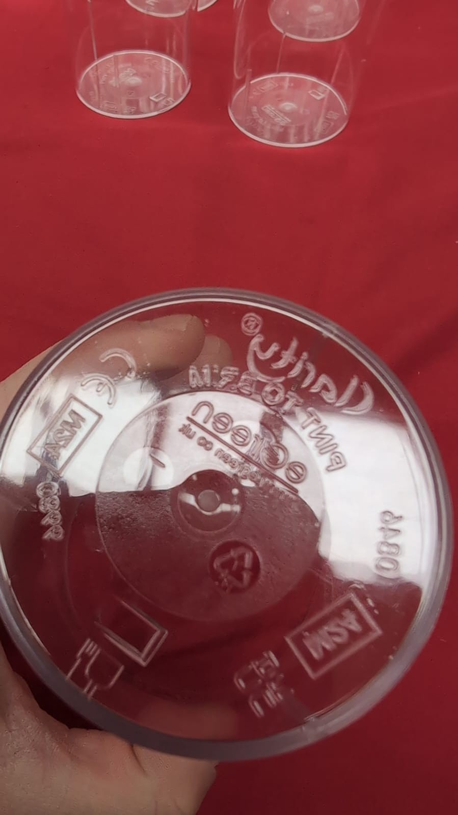 Set of 6 Polycarbonate Plastic Pint Glasses