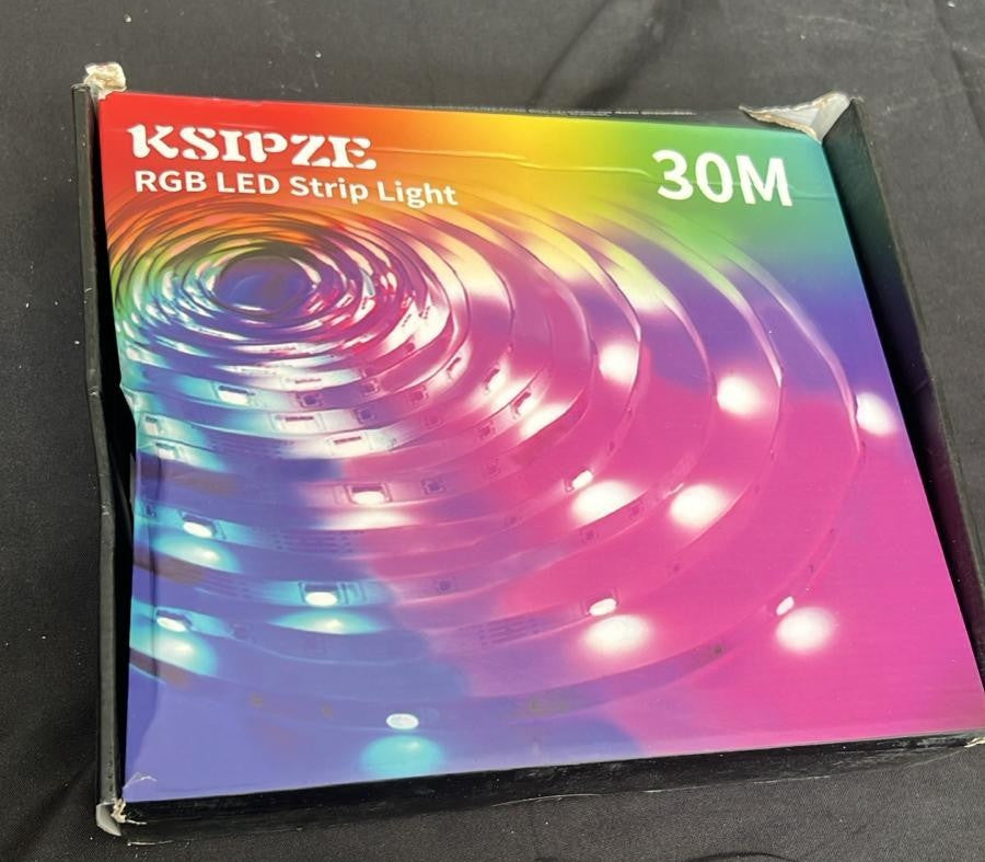 30m Led Strip Lights RGB Music Sync Color Changing, Led Lights (BOX SMASHED)