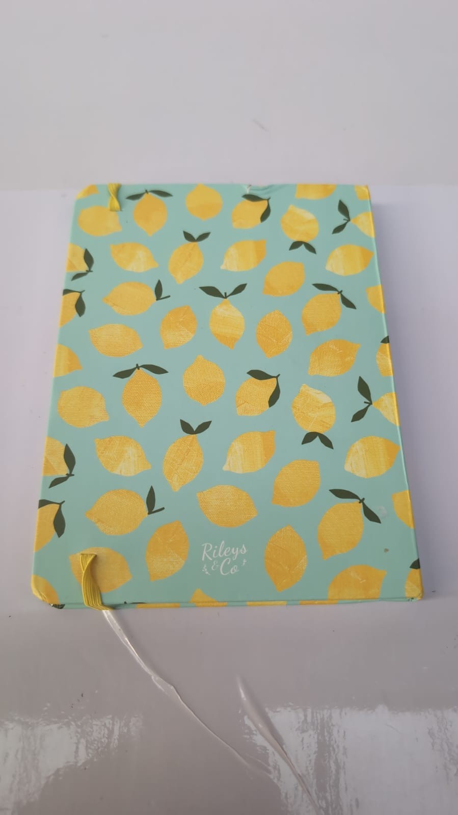 Rileys & Co Dotted Journal NotebookA5, Hardcover ,Lemon(small damage on back )
