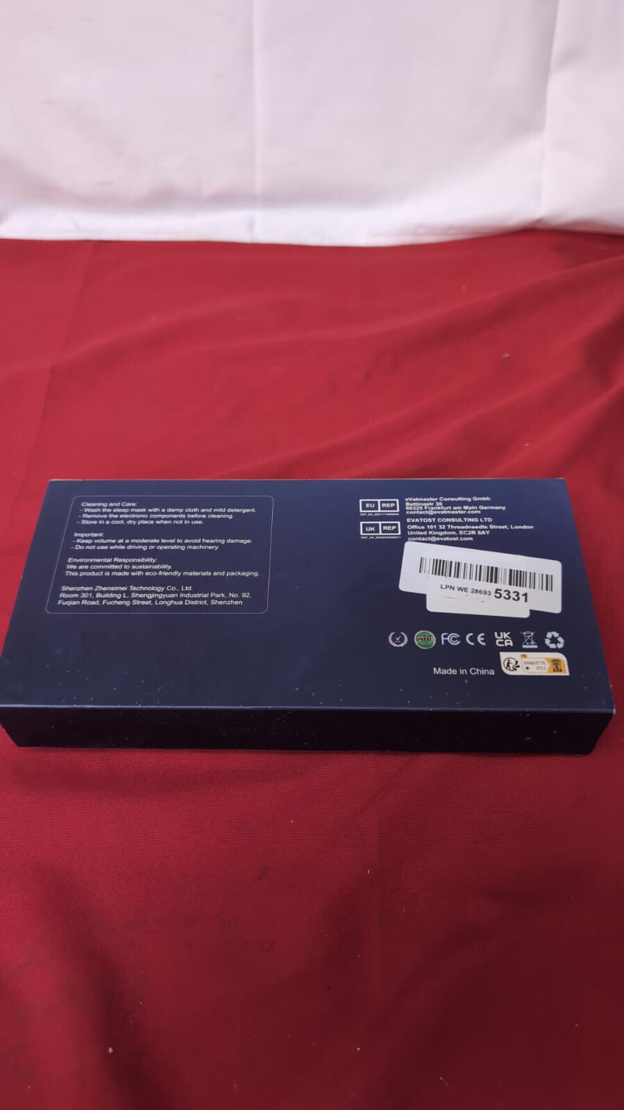 Bluetooth Sleep Mask Headphone TOPOINT Eye Waterproof Travel Bag for Travel,Nap