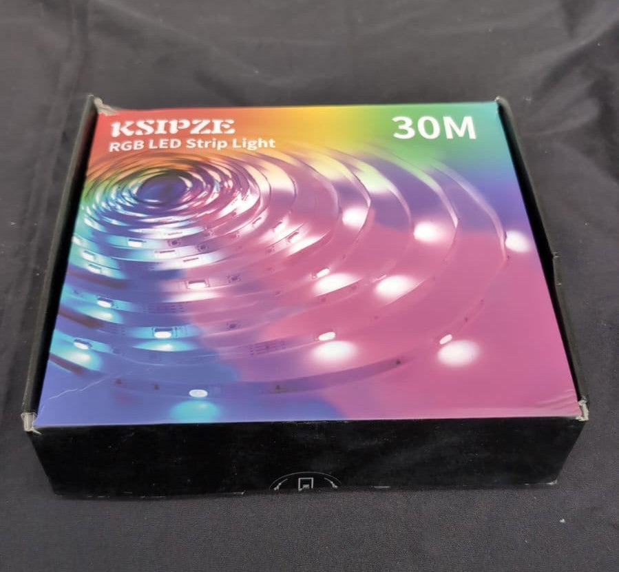 30m Led Strip Lights RGB Music Sync Color Changing, Led Lights (BOX DAMAGED)