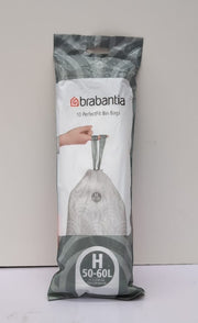 Brabantia Bin Liners, Size H, 50-60 L - 10 bags