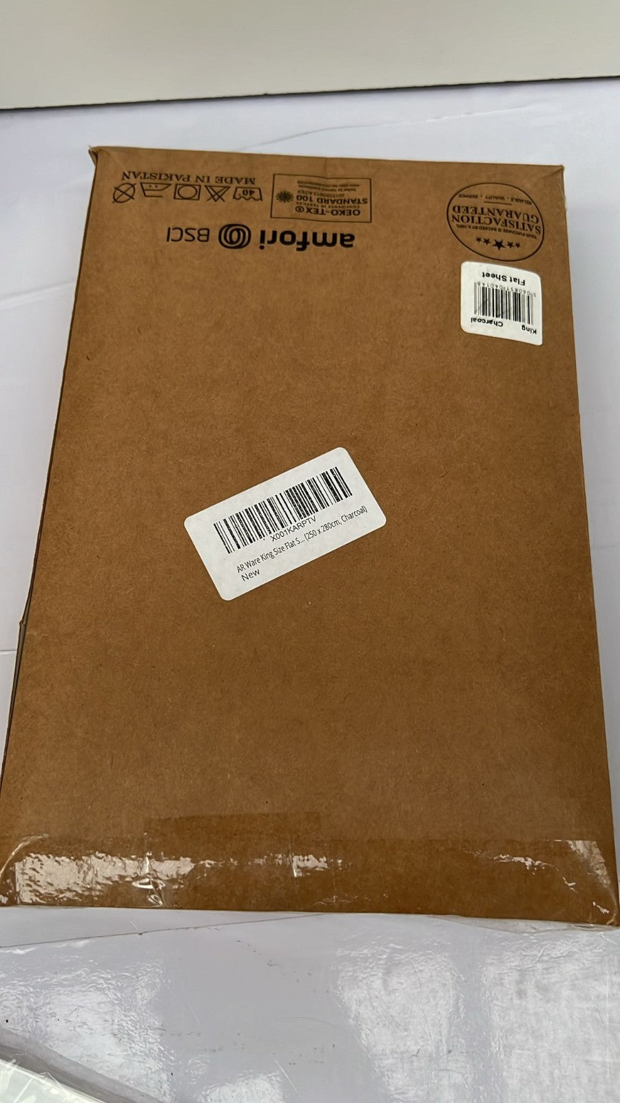 My Home Store King Soft Flat Sheet Egyptian Cotton (Charcoal 250 x 280cm)