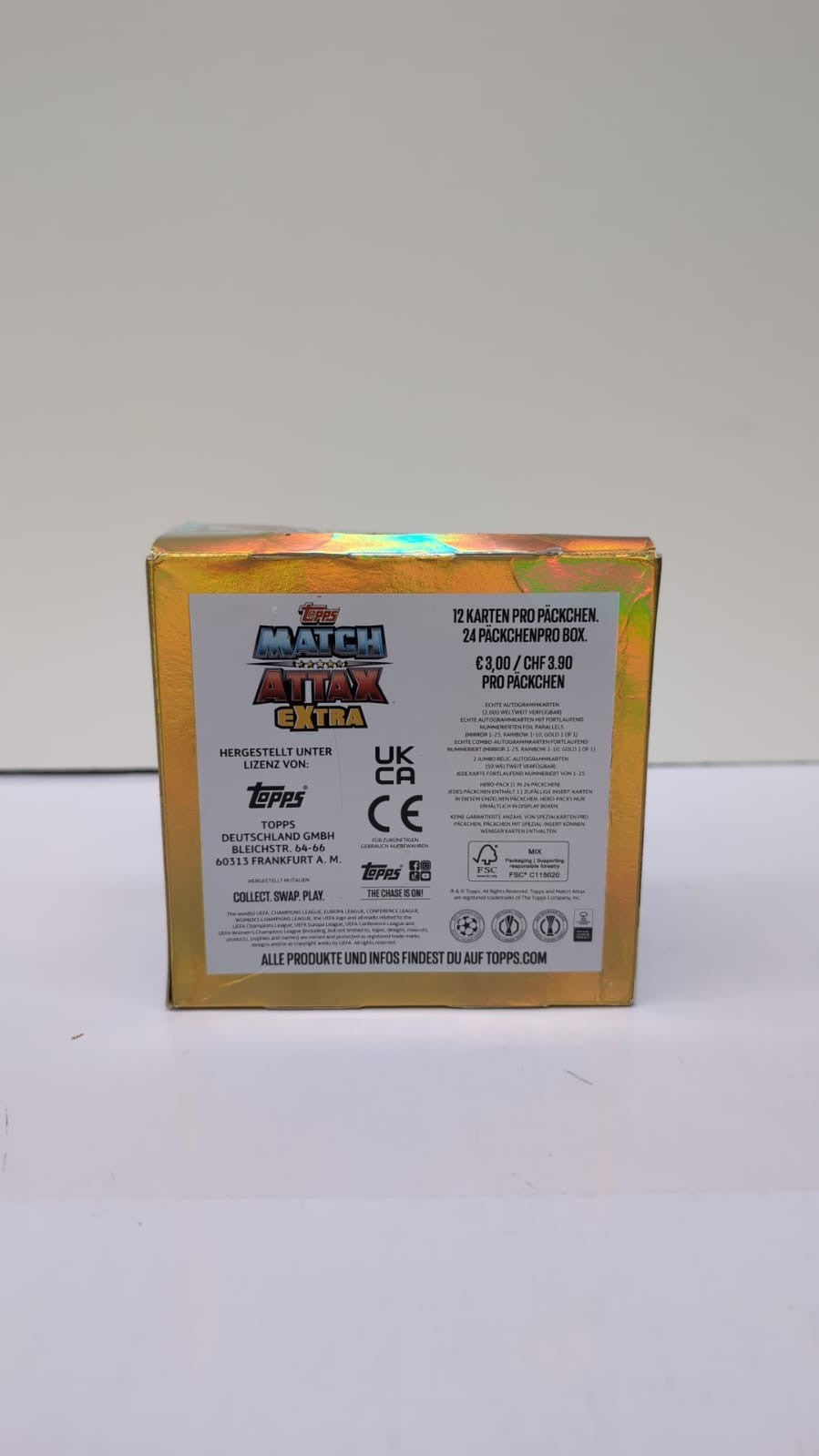 Topps Match Attax 24/25 Extra - Full Box - Contains 24 Packs (BOX DAMAGED)