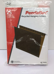 Pendaflex Recycled Hanging Folders, Letter Size, Standard Green