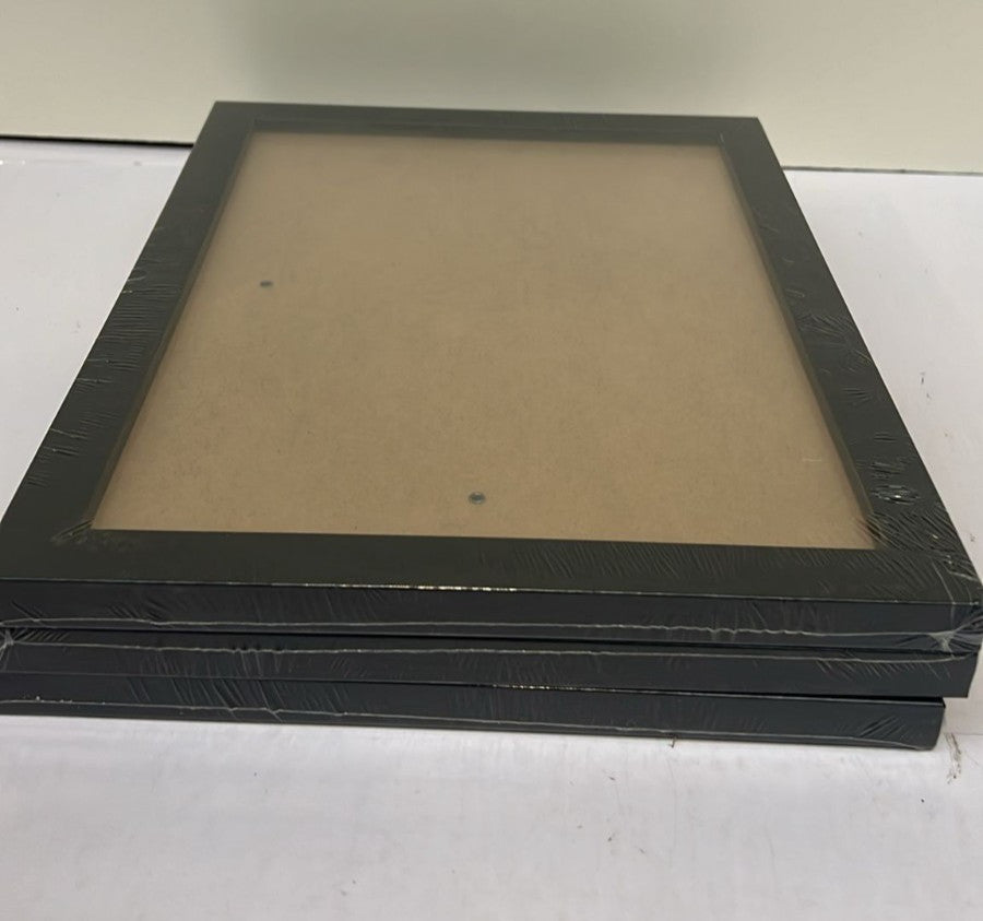 A4 Photo Frames, Pack of 3 Black Picture Frame