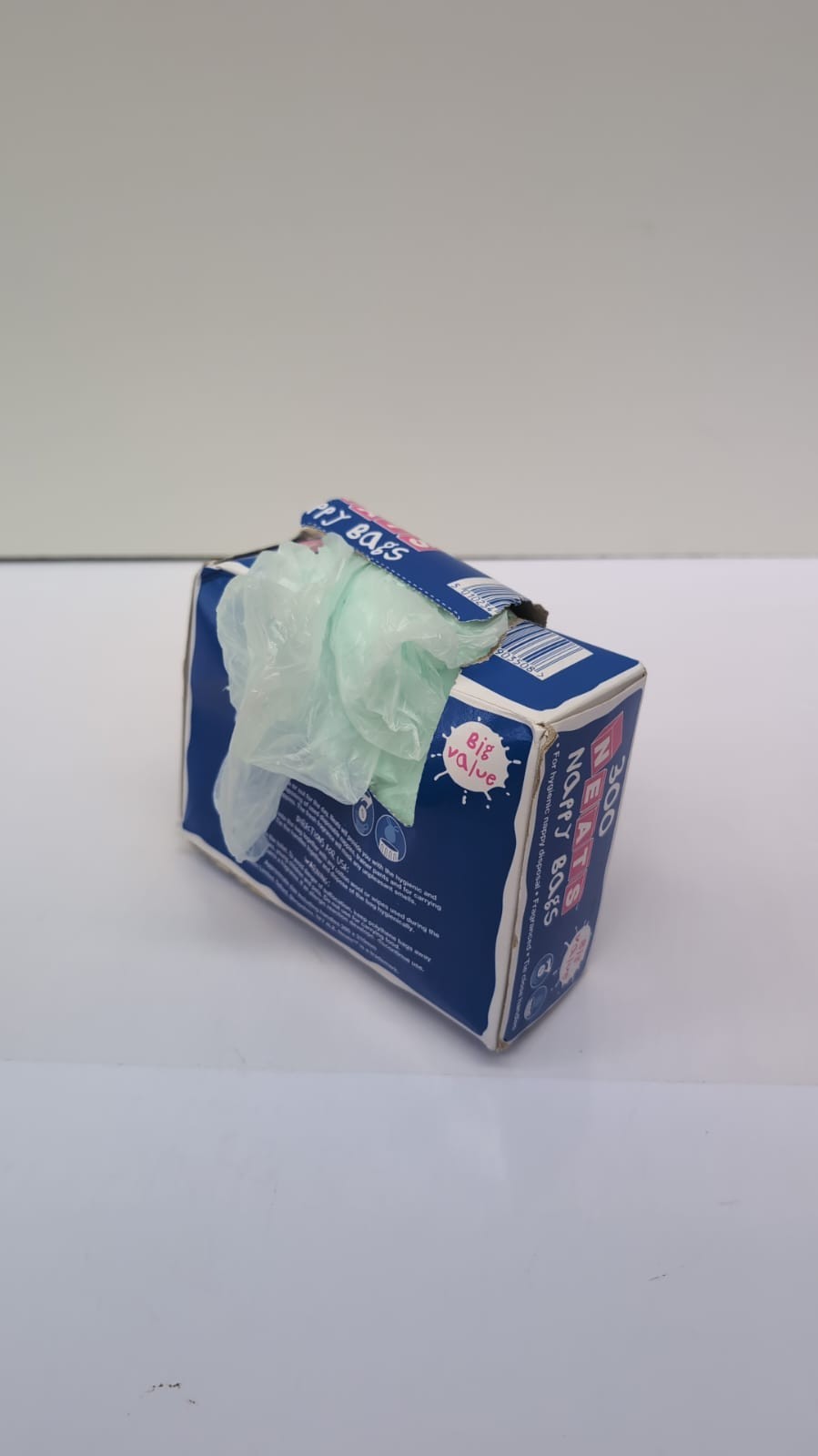 Neats - Nappy Bags, 300 Bulk Box, Tie Handle Disposable Sacks(BOX DAMAGED)
