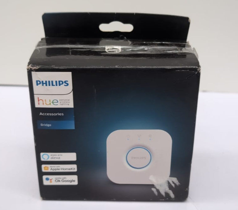 Philips Hue Bridge. Smart Home Automation Works with Alexa (BOX DAMAGED)