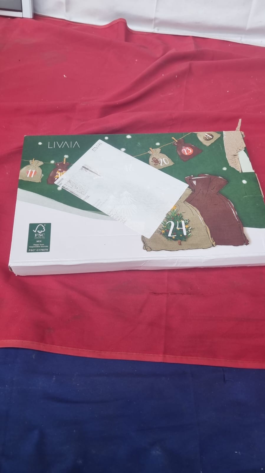 LIVAIA DIY Advent Calendar Kit - Craft Advent with 24 (box damaged)