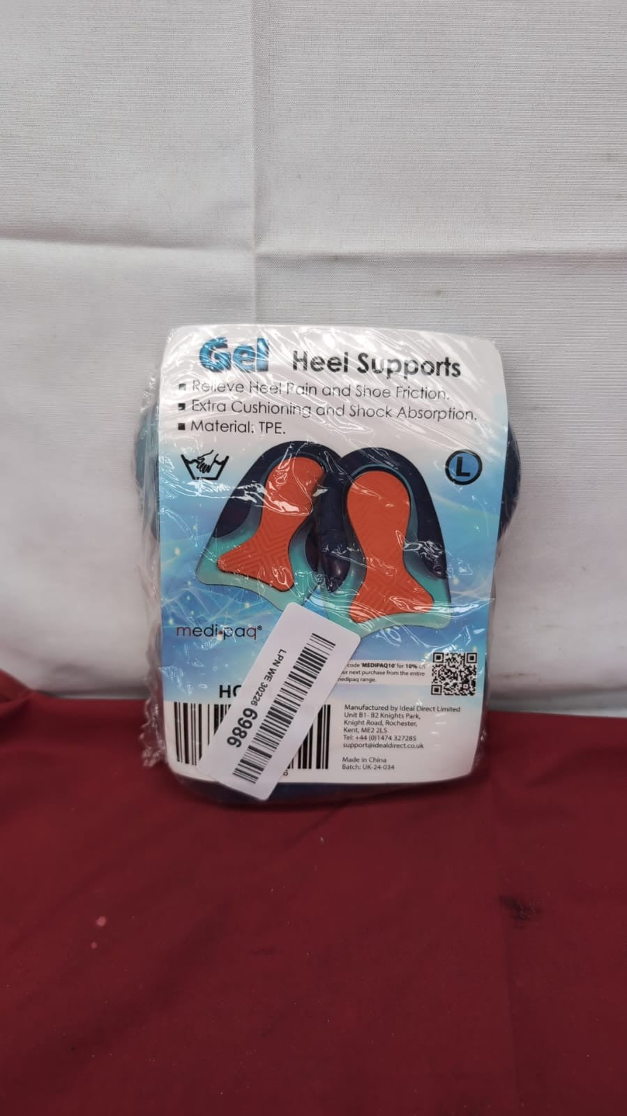 Medipaq Posture Correcting Heel Levelling Support Gel Pads (large)