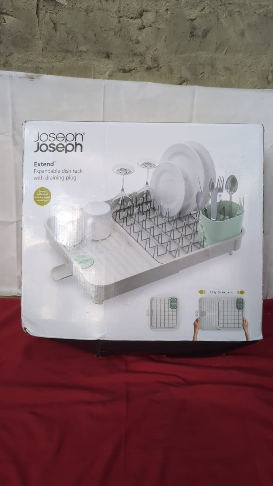 Joseph Joseph Extend Expandable Dish Drainer Rack (box damaged)
