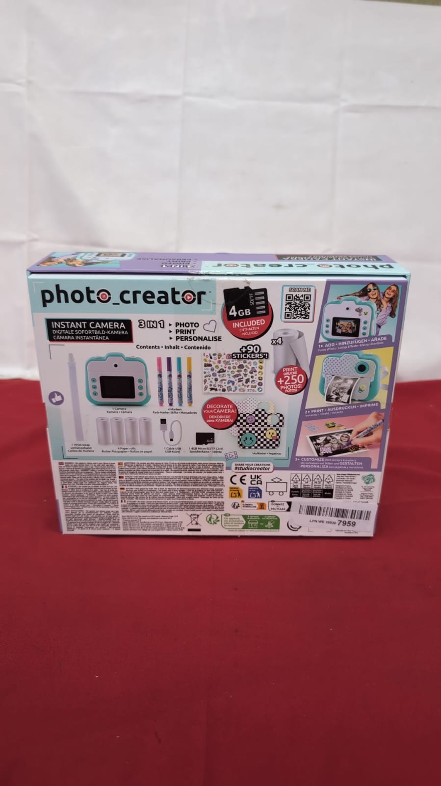Photo Creator Instant  Kids Digital Camera w/ Built-In Printer(USED)