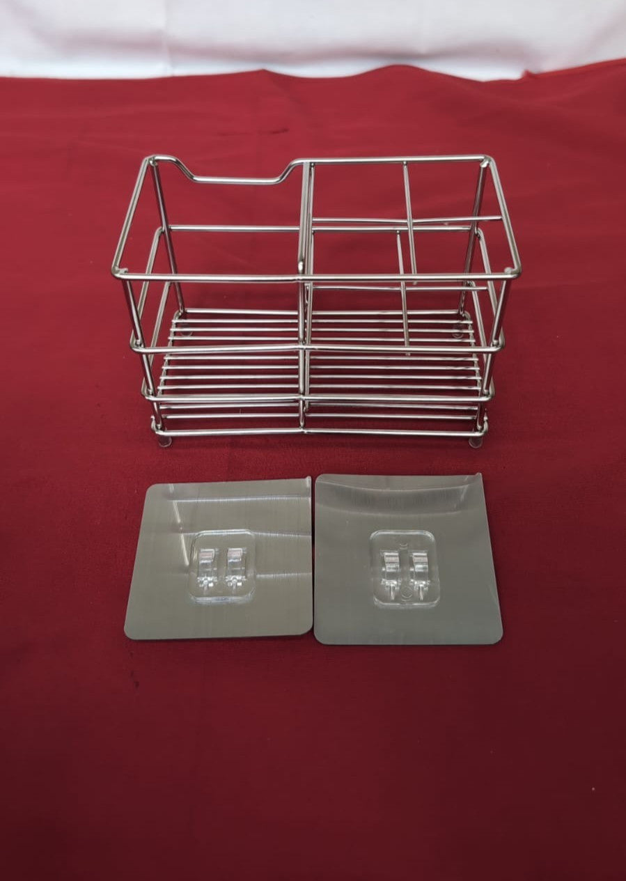 Toothbrush Holder Stainless Steel Silver, Antibacterial Organizer Stand Caddy