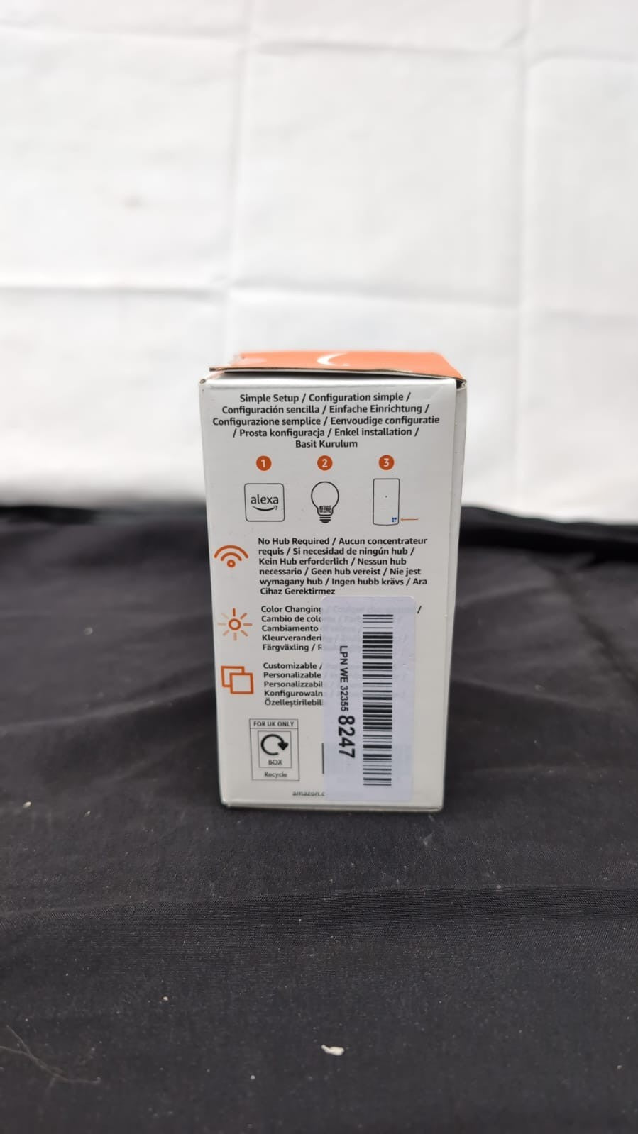 Amazon Basics Smart A60 Multicolor LED Light Bulb, E27 Base,  WiFi, 8W =60, 1pk