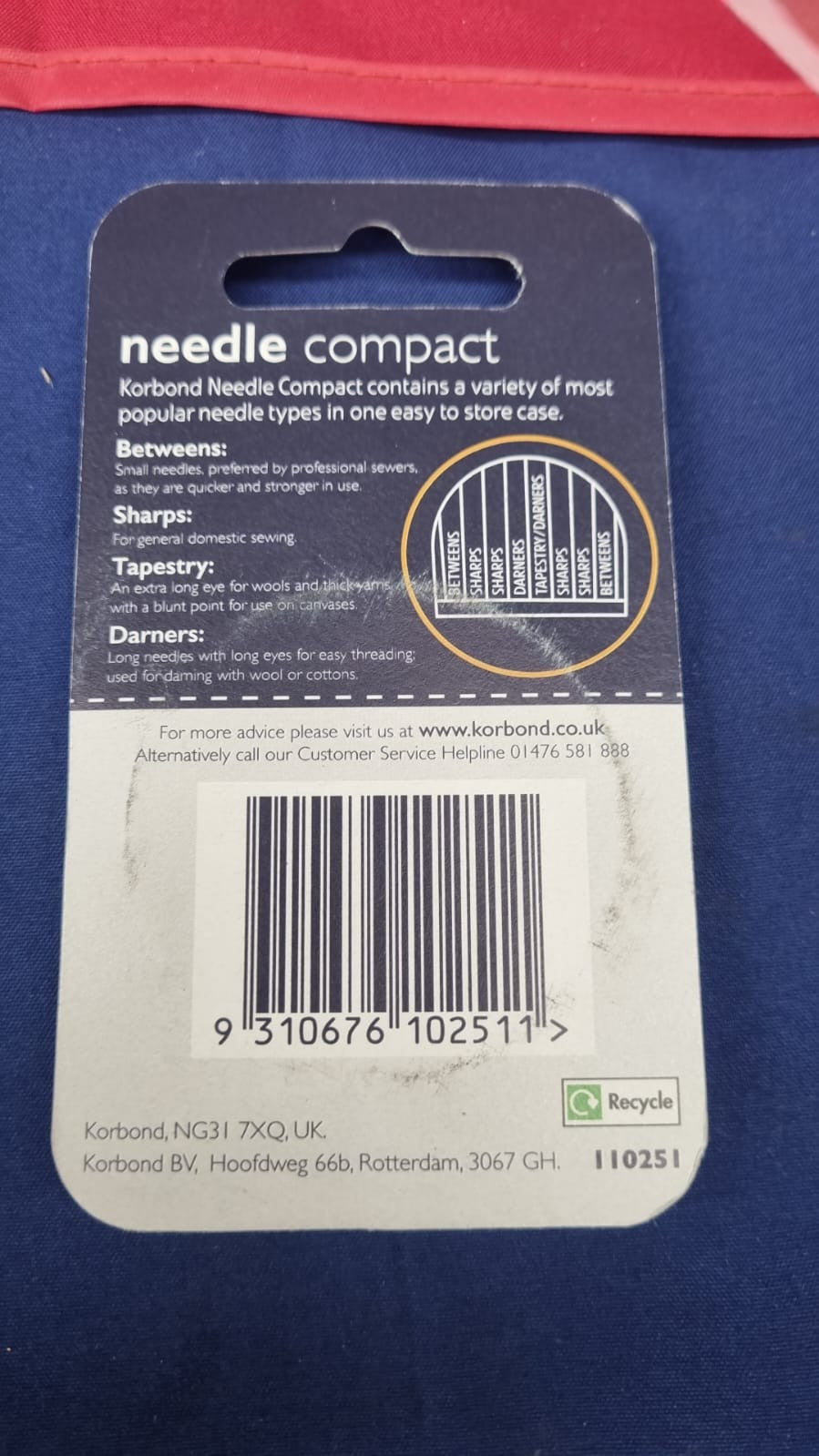 Korbond 30 Piece Needle Compact by Korbond – Assortment for a Multitude of Hand