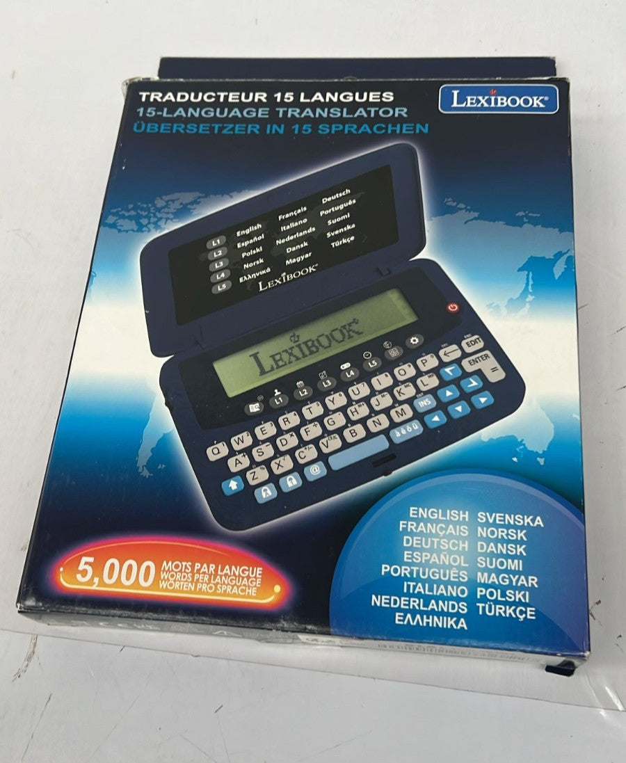 LEXIBOOK, 15-Language Translator, Integrated euro converter