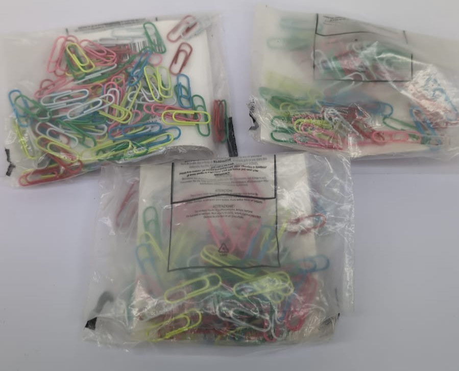 3 Packs Color Paper Clips Set Approx. 350Pcs