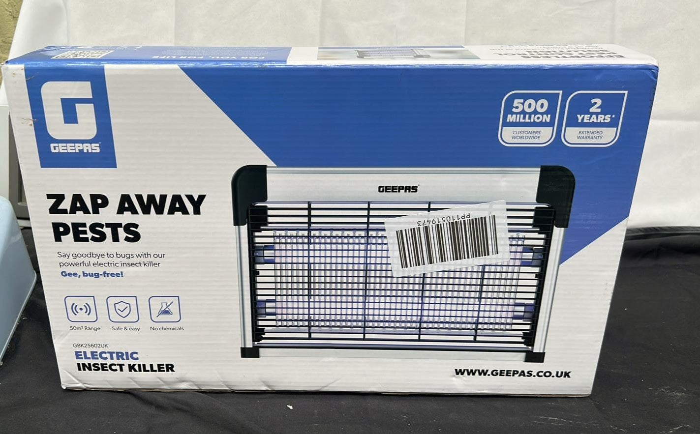 Geepas Electric Fly Killer & Bug Zapper | Powerful UV Light Indoor (BOX DAMAGED)