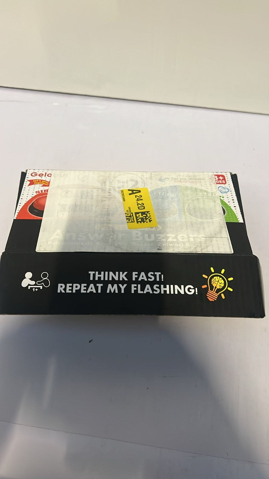 2-Pack Answer Buzzers With Lights and Sound for Classroom, Trivia Games, Family