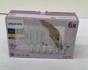 Philips LED Classic Spot Light Bulb 6 Pack [Warm White GU10] 35W (BOX DAMAGED)