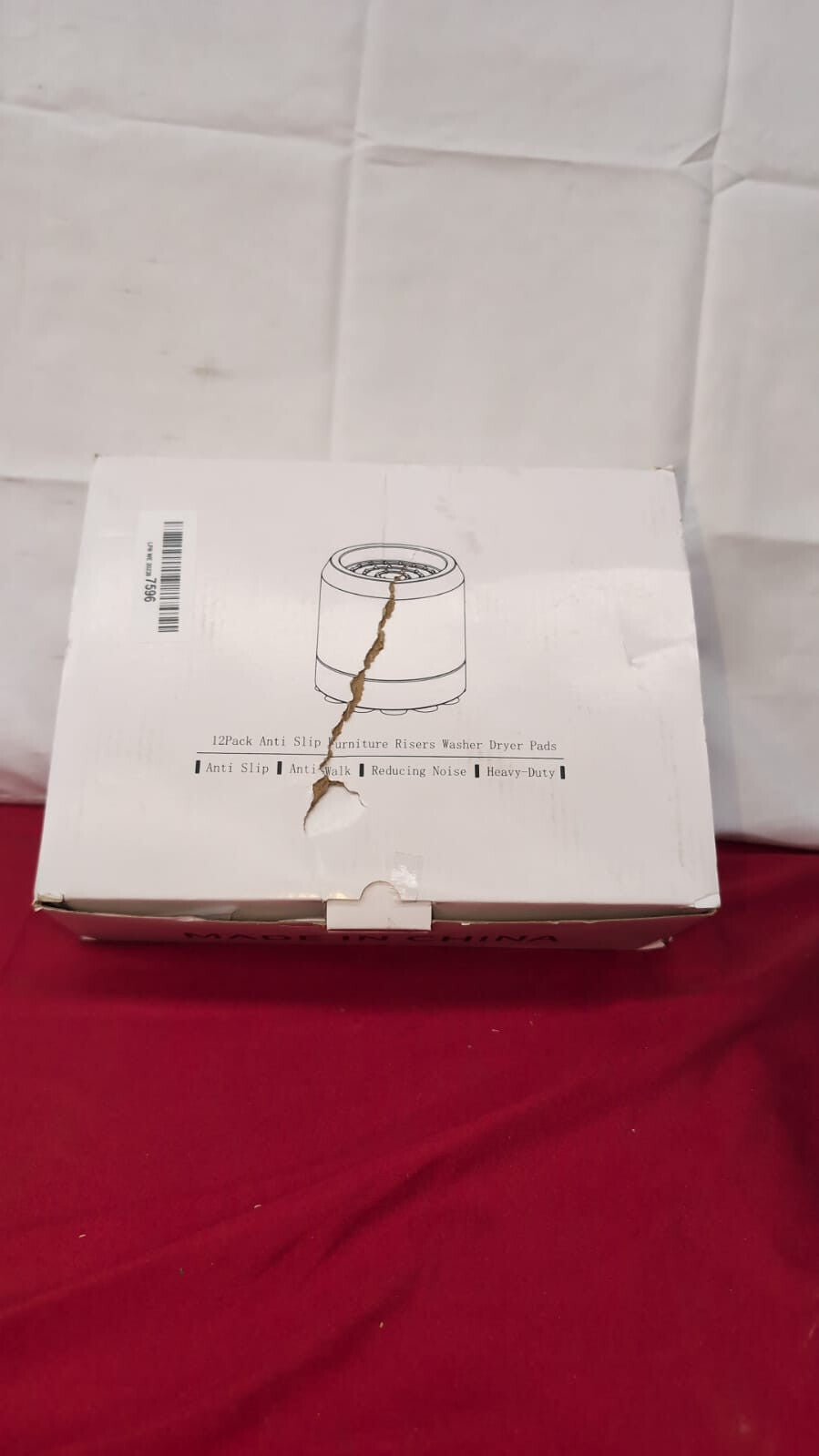 Anti-vibration Washing Machine Feet, Silicone Washing 12pcs (box damaged)