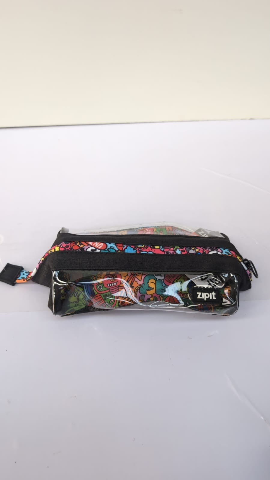 ZIPIT Lenny Pencil Case, Zipper Pouch for School(  small paint stain )