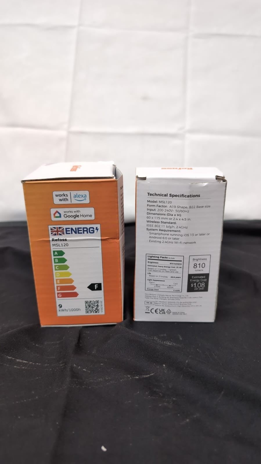 Refoss Smart Light Bulb Alexa b22 Bayonet WiFi Led Bulb 9W -2 pack