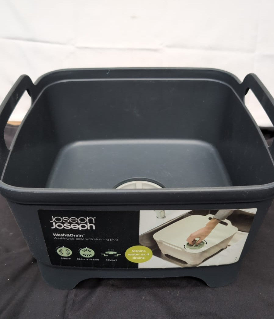 Joseph Joseph Wash&Drain Dishwashing Bowl with Straining Plug-grey(scuffed)