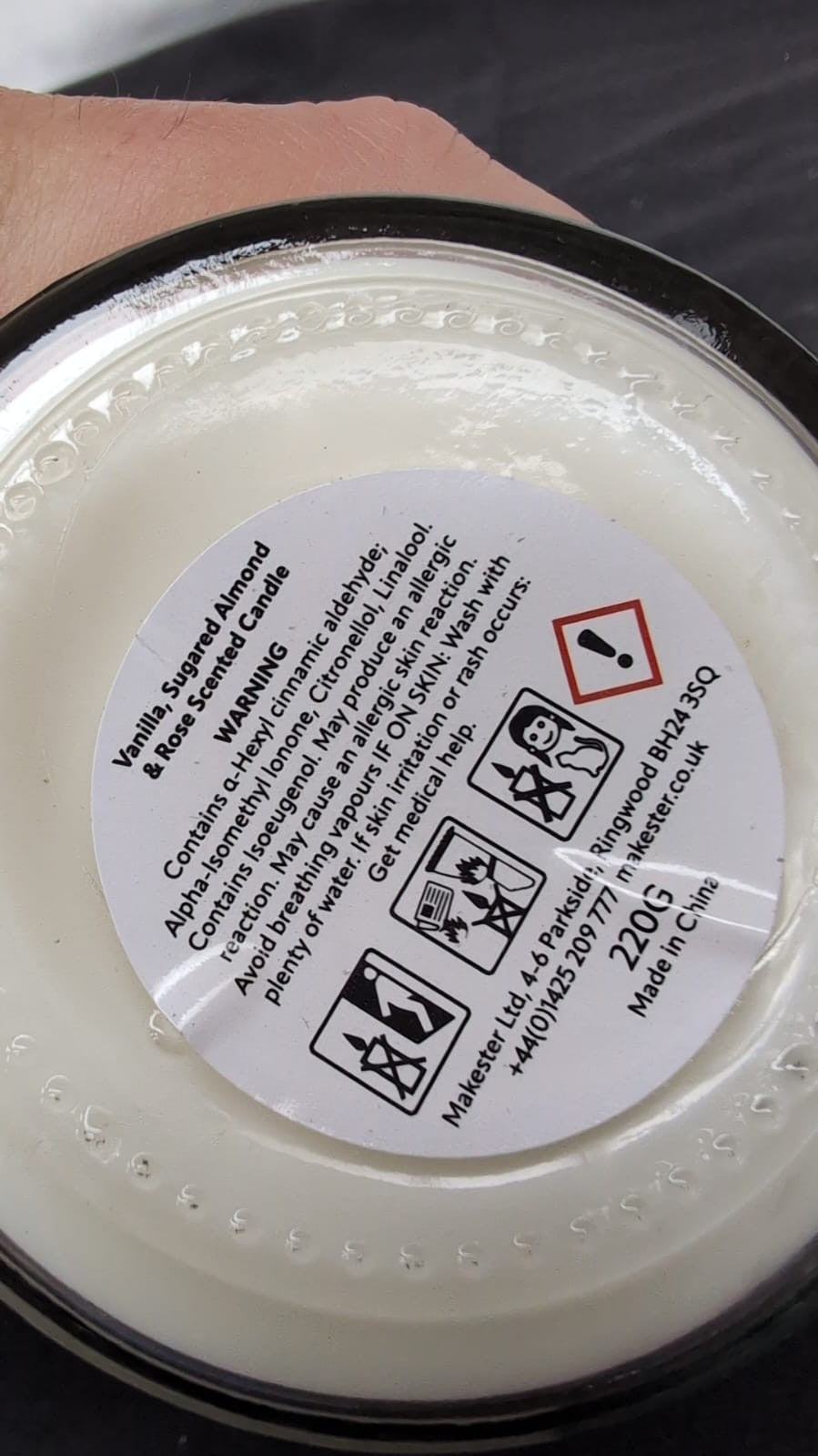 14th Wedding Anniversary  Vanilla, Jasmine,Sugared Almond Makester LuxurySoy Wax