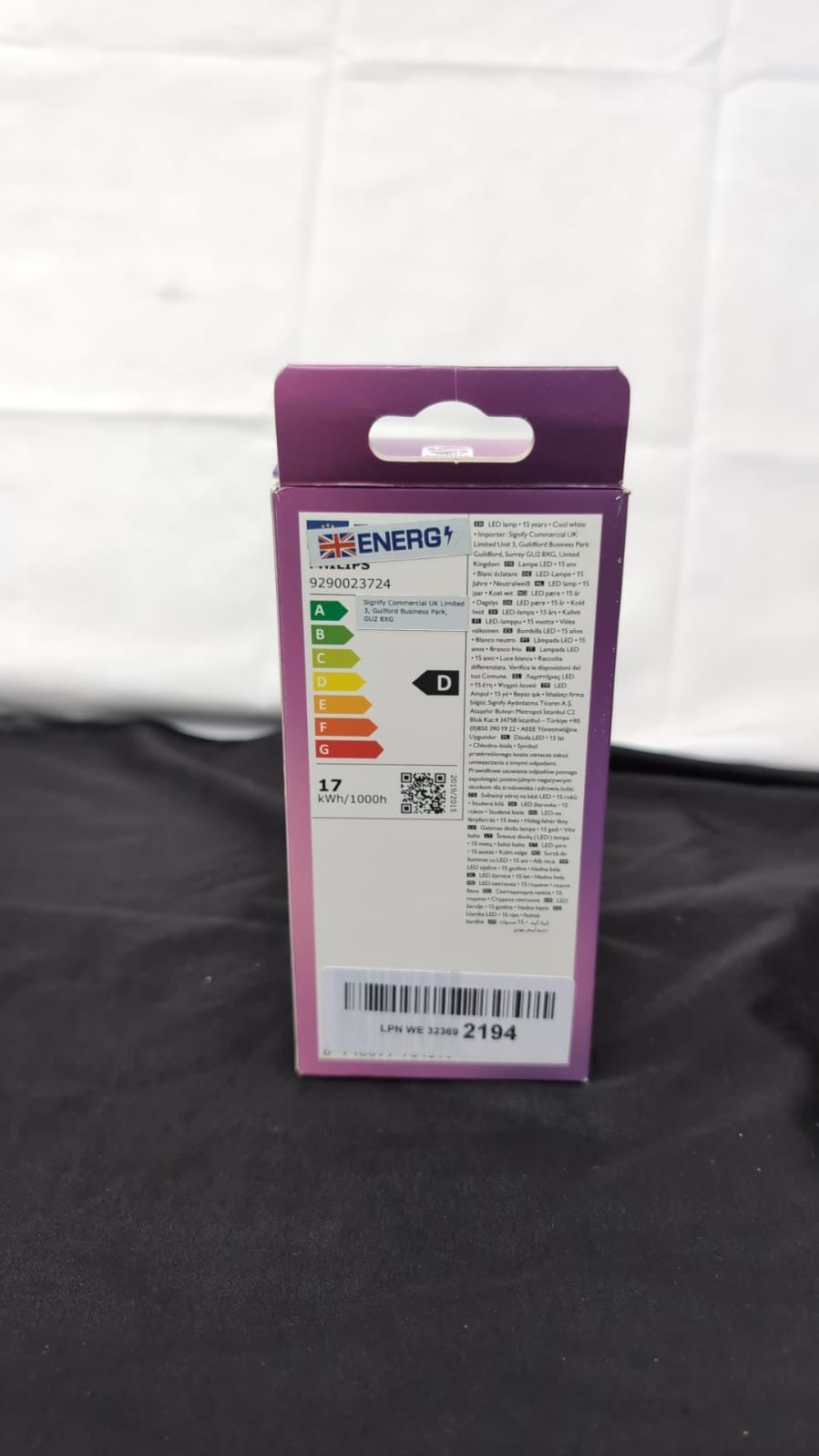 Philips LED Premium Classic A67 Clear Light Bulb [E27 ] 17W - 150W Cool White