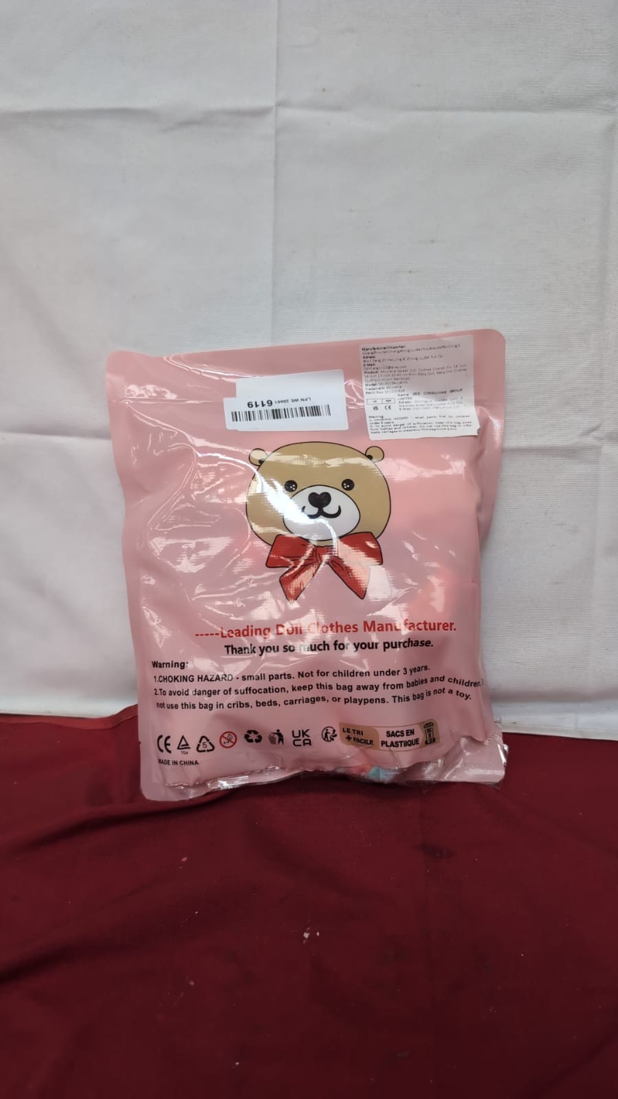 Miunana Sweet Doll Clothes Overall for 14/16/ 17 Inch 35-43cm(packaging damaged)
