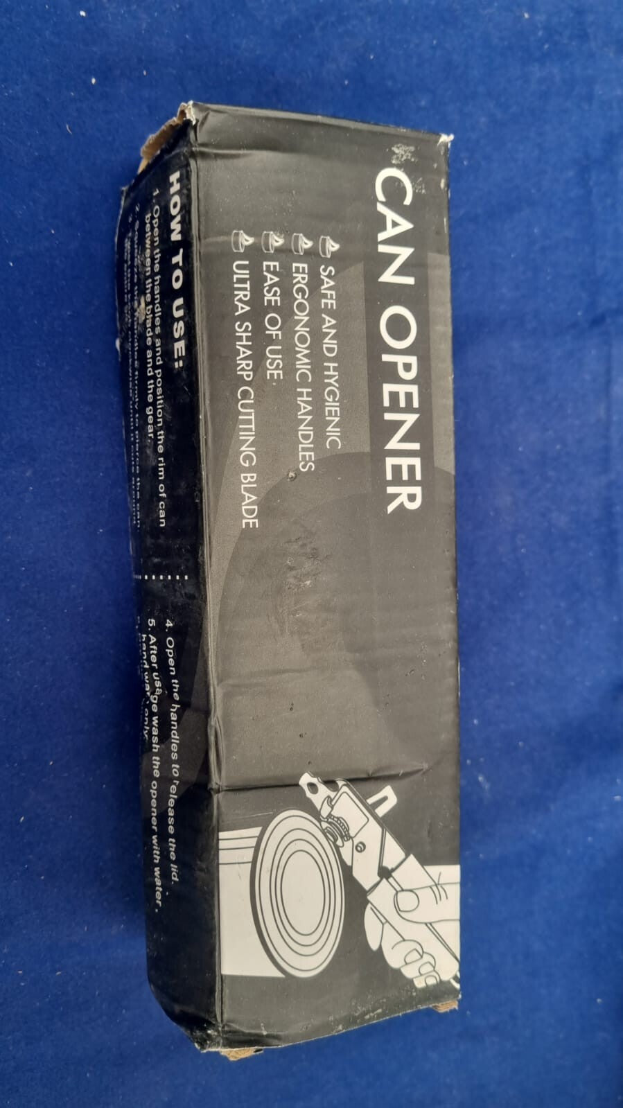 Tin Opener, Lychico Can Handheld Heavy Duty Stainless Steel (box damaged)