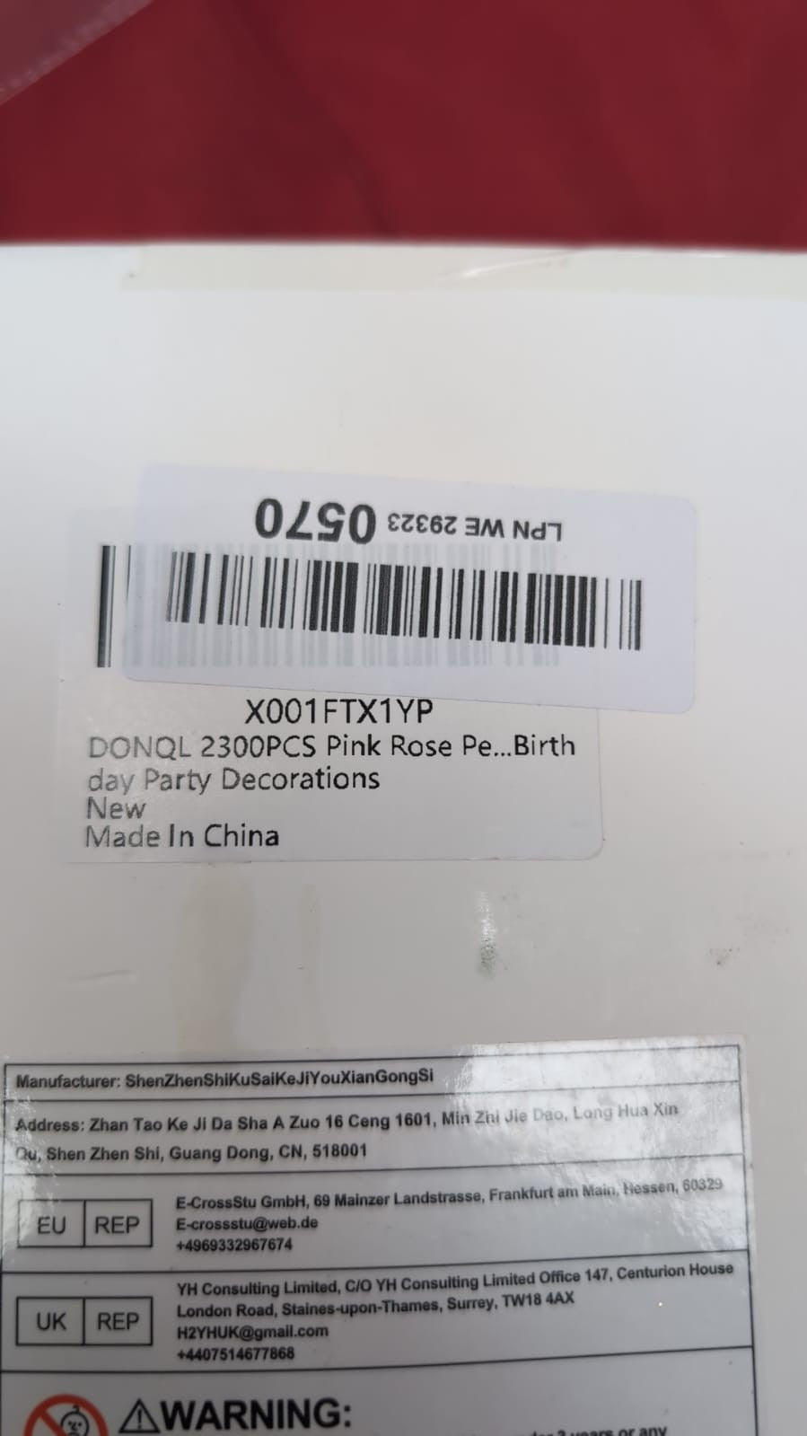 DONQL 2300PCS Pink Rose Petals Decoration, Artificial Silk Flowers Petals, Fake