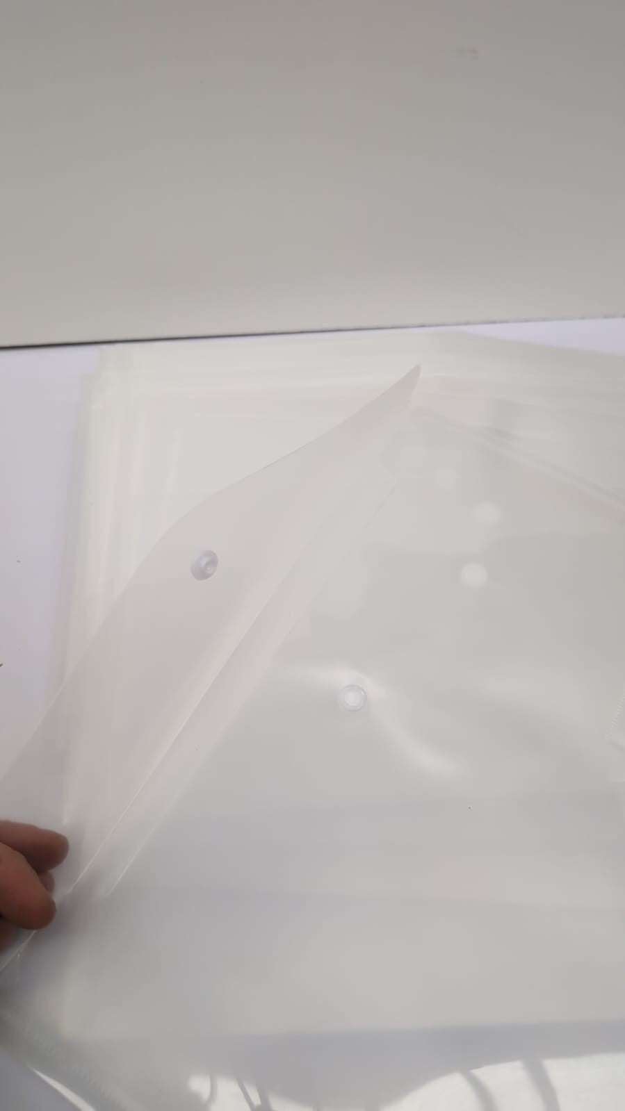 Clear Plastic Wallets 25 Pack A4 Plastic Folders Document Files Envelope