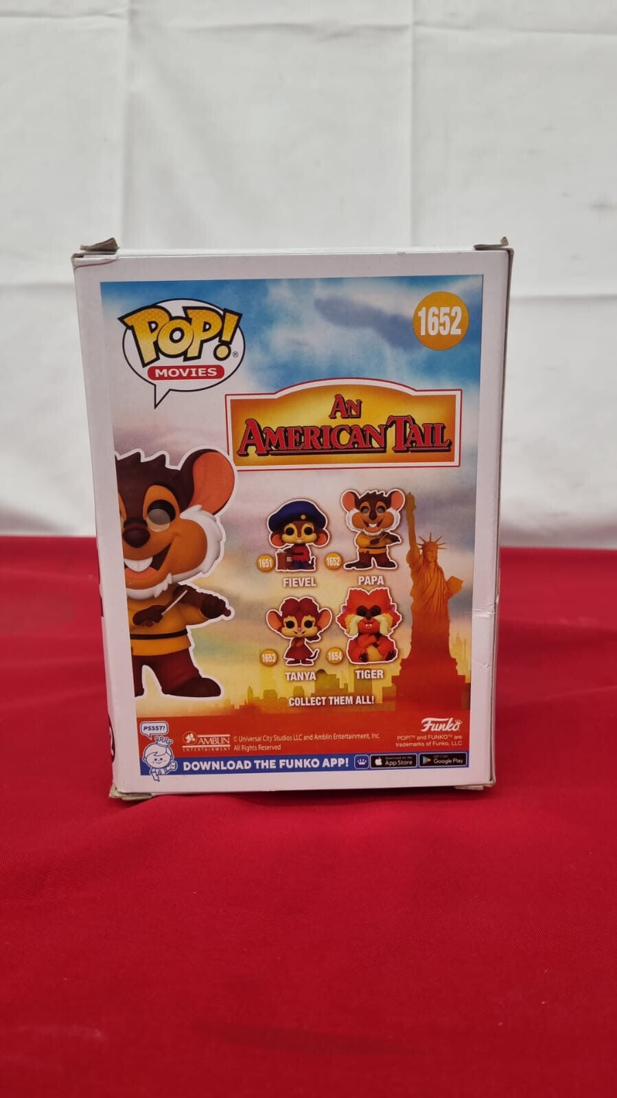 Funko Pop! Movies: American Tail Papa Mousekewitz  an Collectable (box damaged)