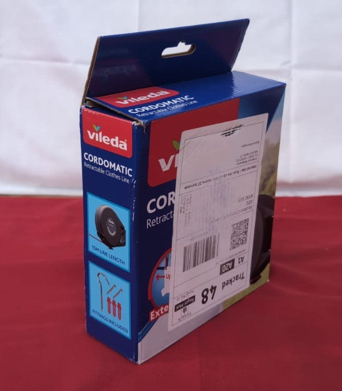Vileda Cordomatic Retractable Washing Line (NO FIXINGS INCLUDED)