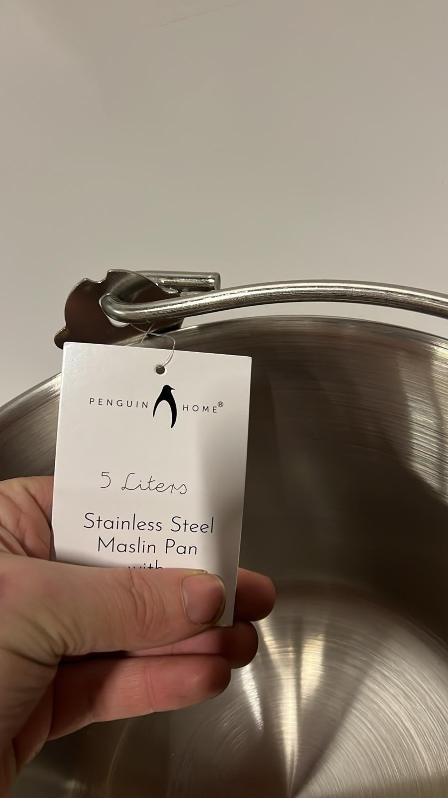 Penguin Home Jam Pan Maslin Pot of 5 Litre Stainless Steel