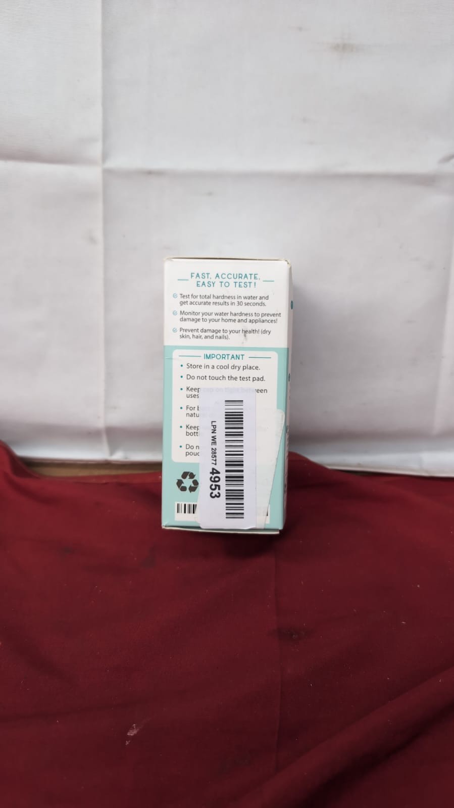 Varify Water Hardness Test Kit for Home, Drinking,  Well, Spa, 150 Strips