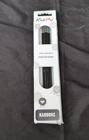 KnitPro Karbonz Double Pointed Needles 8" (20cm) | 3.75 mm