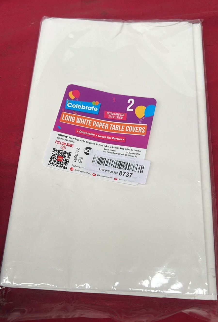 celebrate extra long size 274 x 137cm